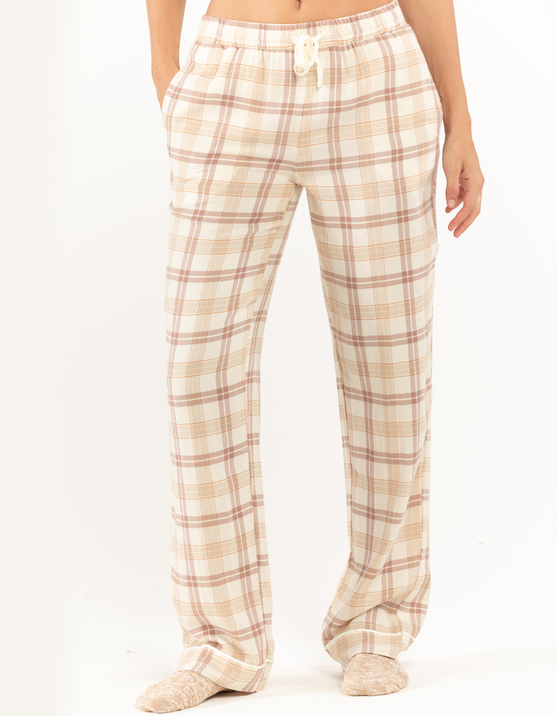 SKY & SPARROW Womens Plaid Pajama Pants image number 1