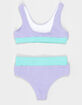 SEAESTA SURF Textured Girls Bralette Bikini Set image number 2