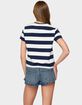 EDIKTED Valetta Oversized Striped Tee image number 3