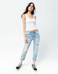 RSQ Boyfriend Medium Blast Womens Ripped Jeans image number 1