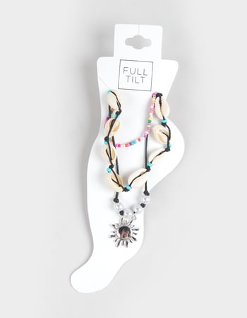 FULL TILT 3 Pack Shell/Sun/Beaded Anklets Primary Image