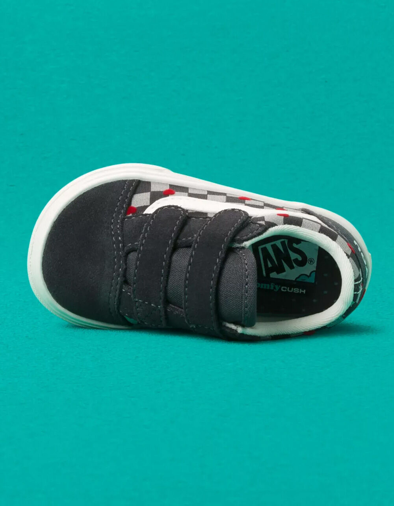VANS Autism Acceptance ComfyCush Toddler Old Skool Velcro Shoes image number 3