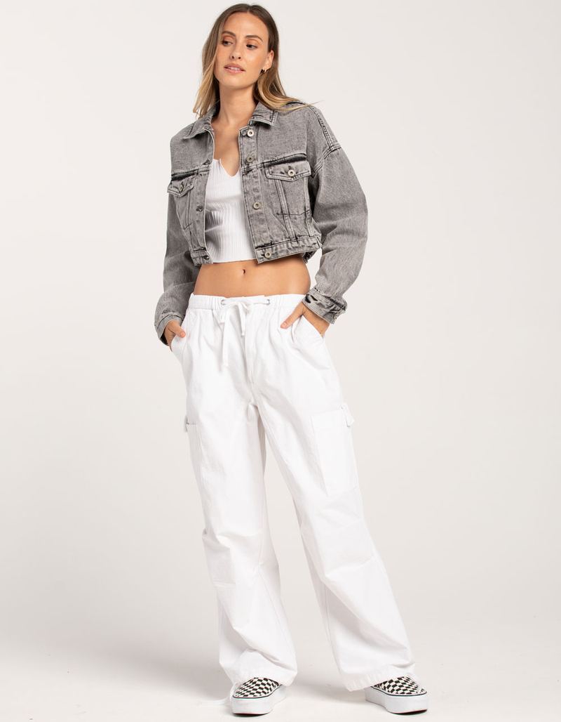 HIGHWAY Crop Denim Womens Jacket image number 3