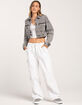 HIGHWAY Crop Denim Womens Jacket image number 4