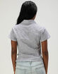 DICKIES Pinstripe Womens Button Up Shirt image number 4