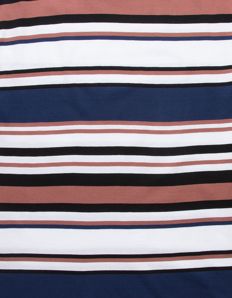 RSQ Oversized Striped Mens Red & Blue T-Shirt image number 4