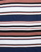 RSQ Oversized Striped Mens Red & Blue T-Shirt image number 5