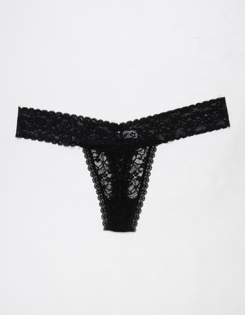 FULL TILT Allover Lace Thong Primary Image