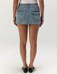 REWASH Double Button Womens Denim Micro Mini Skirt image number 4