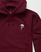 PRIMITIVE Golden State Fleece Mens Burgundy Hoodie image number 4