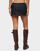 EDIKTED Leire No Waistband Denim Mini Skort image number 3
