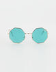 BLUE CROWN Octagon Round Sunglasses image number 2