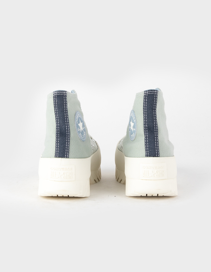 CONVERSE Chuck Taylor All Star Lugged 2.0 Platform Denim Womens High Top Shoes image number 3