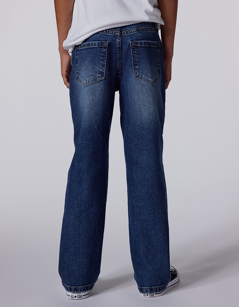RSQ Boys Straight Dark Wash Jeans image number 3
