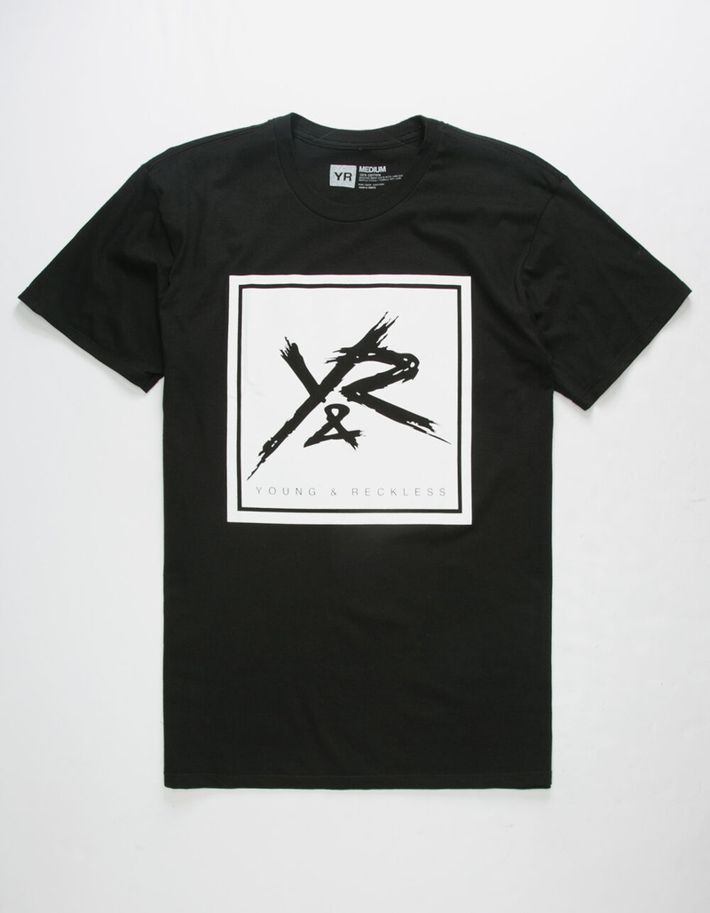 YOUNG & RECKLESS Square Logo Mens T-Shirt image number 0