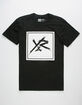 YOUNG & RECKLESS Square Logo Mens T-Shirt image number 1