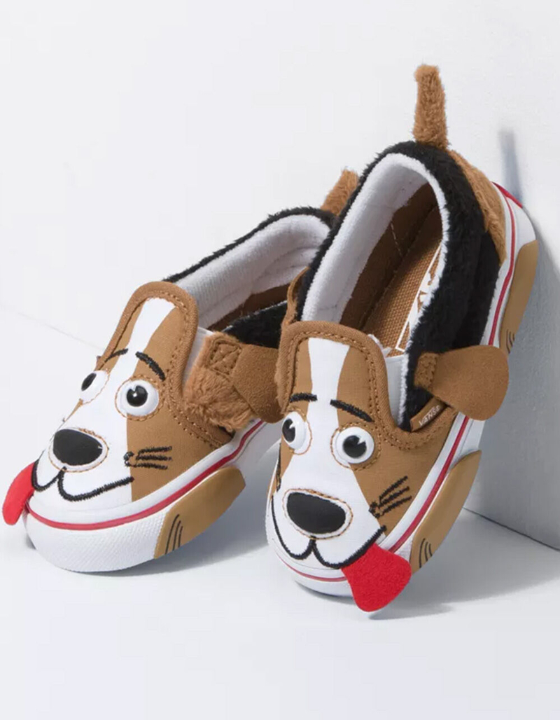 VANS Toddler Dog Slip-On Velcro Shoes image number 3