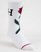 HUF Farewell White Mens Crew Socks image number 1
