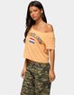 EDIKTED Netherlands Off Shoulder Tee image number 2
