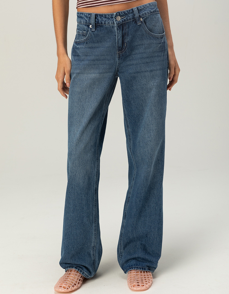RSQ Womens Low Rise Loose Straight Jeans image number 1