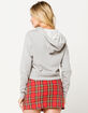 FULL TILT Neon Cord Gray Womens Hoodie image number 3