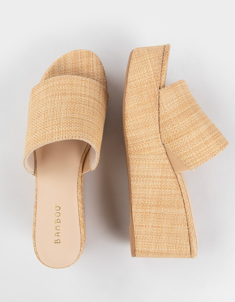 BAMBOO Beyond Womens Wedge Sandals image number 4