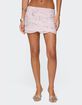 EDIKTED Nelley Beaded Sequin Chiffon Mini Skirt image number 1