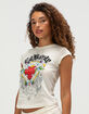 ED HARDY Love Kills Slowly Womens Cap Sleeve Tee image number 3
