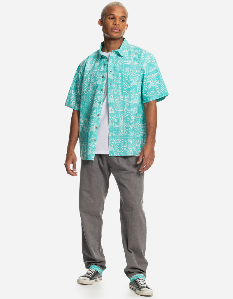 QUIKSILVER x Stranger Things The Mike Tribal Mens Button Up Shirt  image number 4