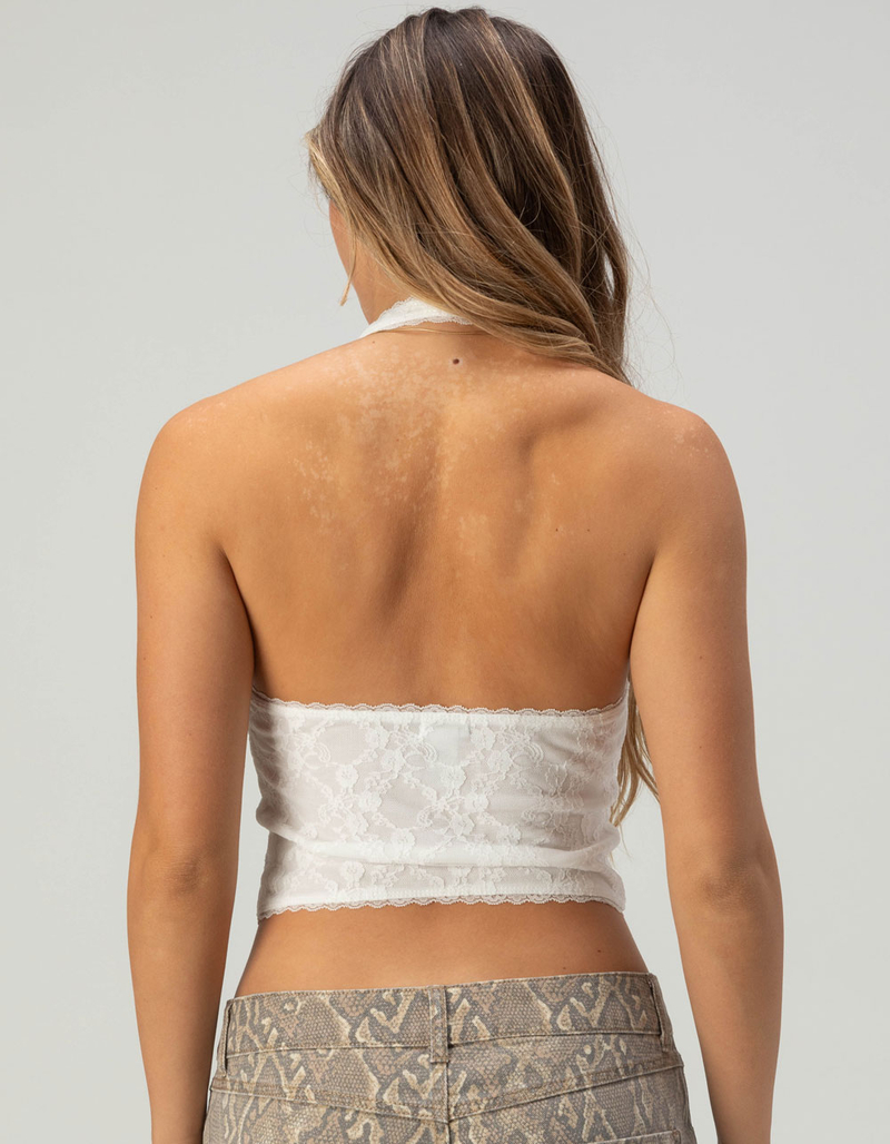 WEST OF MELROSE Lace Womens Halter Top image number 3
