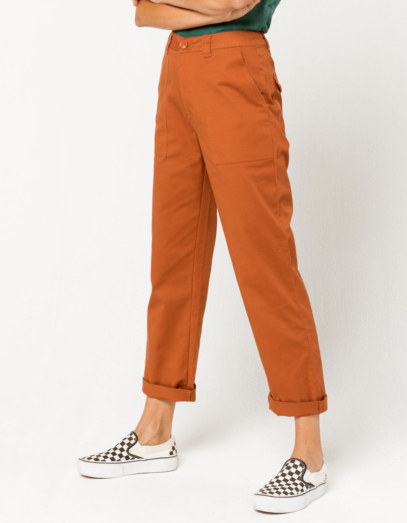 VOLCOM Frochickie Rust Womens Carpenter Pants image number 1