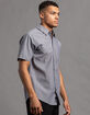 RSQ Mens Solid Chambray Button Up Shirt image number 4