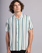 RSQ Mens Simple Stripe Button Up Shirt image number 6