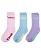 IMPALA ROLLERSKATES Skate 3 Pack Womens Crew Socks image number 1