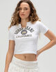 GUESS JEANS Notch Neck Womens Baby Tee image number 1