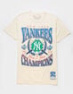 MITCHELL & NESS Yankees Champions Mens Tee - CREAM