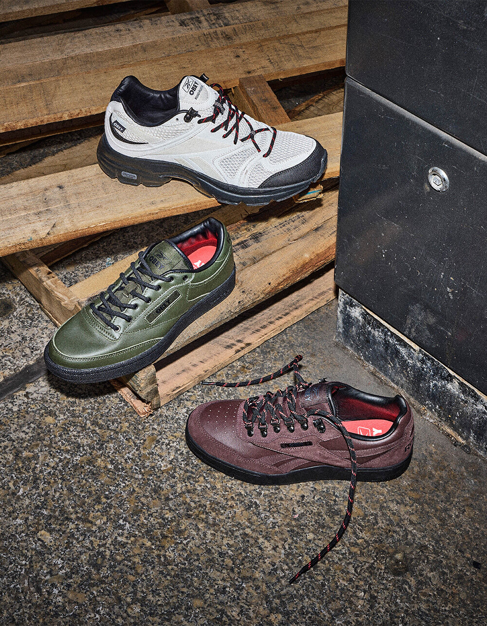Reebok × OBEY PREMIER ROAD PLUS VI REEBOK x OBEY Premier Road Plus VI Mens Shoes - WHT/BLK - M8