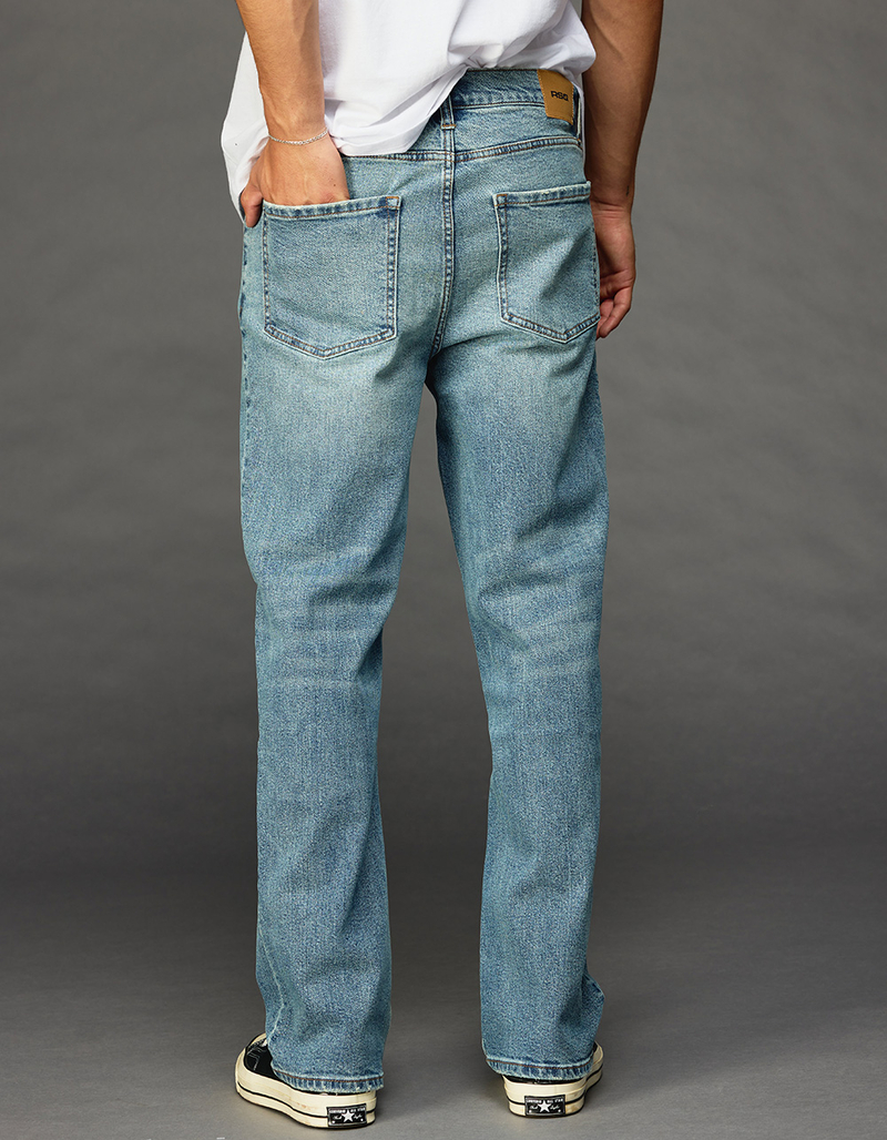 RSQ Mens Straight Medium Wash Denim Jeans image number 3