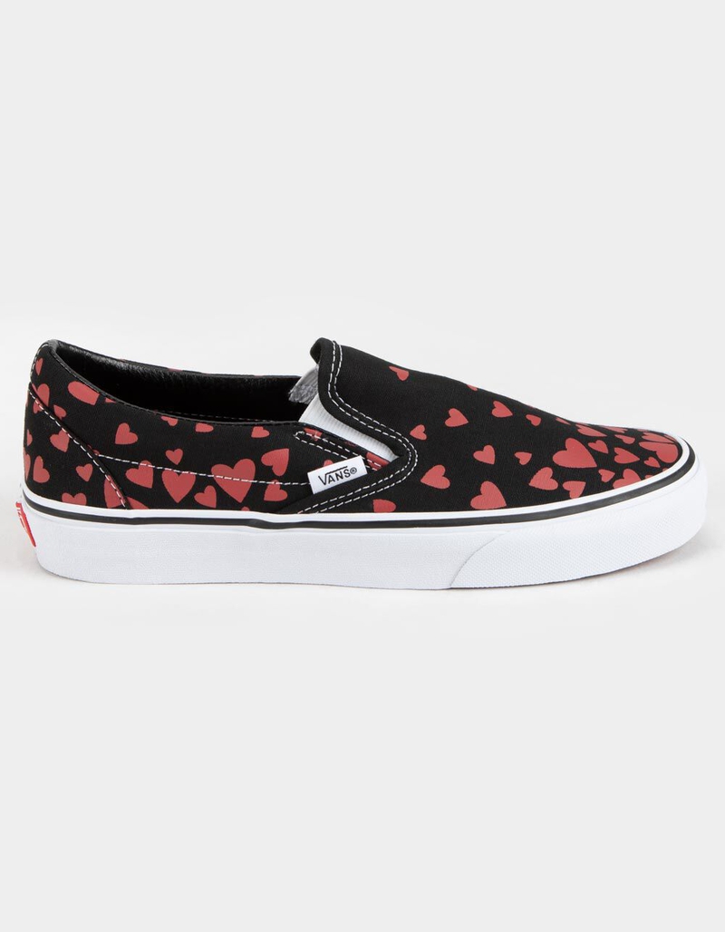 VANS Valentines Hearts Classic Slip-On Womens Shoes image number 0