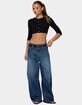 EDIKTED Gilba Button Up Knit Crop Top image number 4