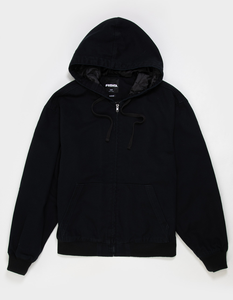 RSQ Mens Oversized Hooded Twill Jacket image number 1