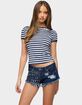 EDIKTED Lucinda Striped Tee image number 1
