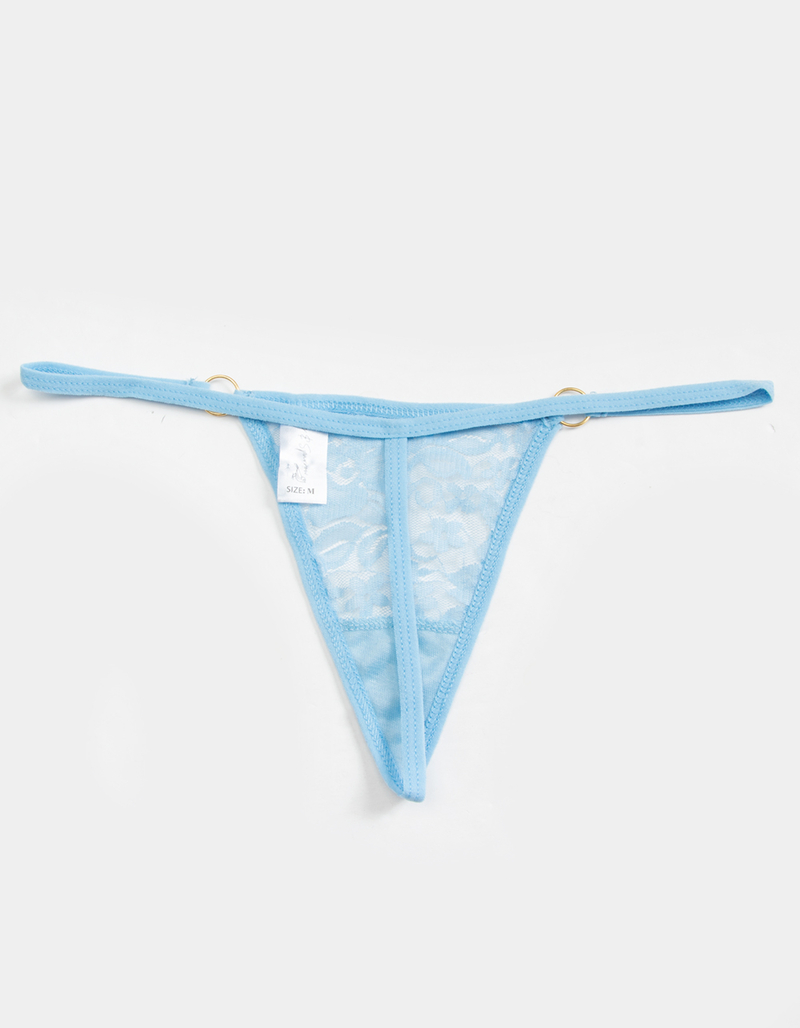 SKY & SPARROW Lace G String - MEDIUM BLUE | Tillys