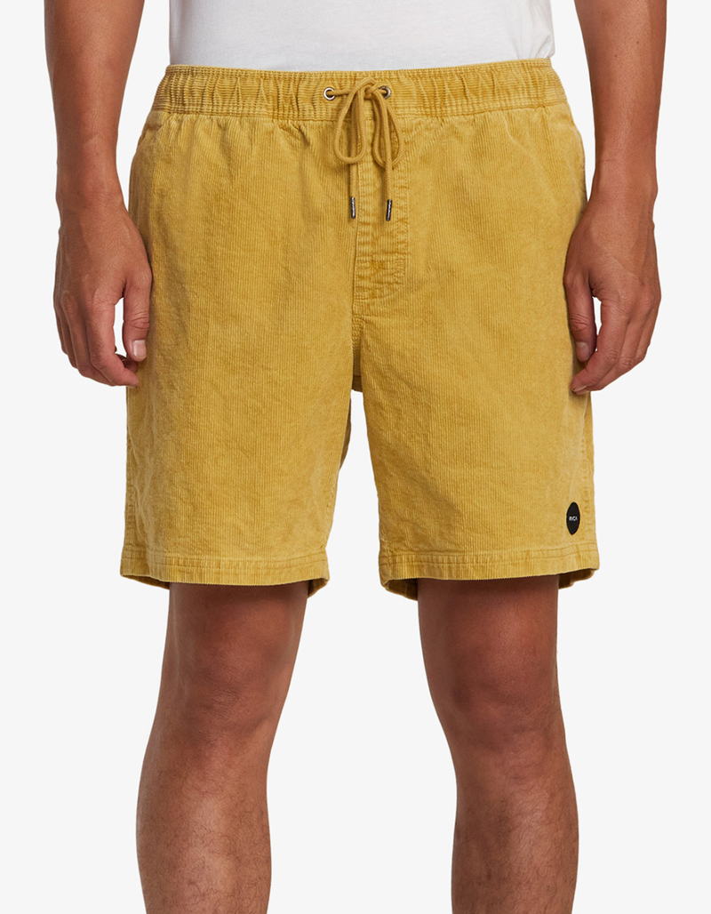 RVCA Escape Mens 17" Elastic Corduroy Shorts image number 1