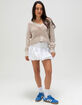 RSQ Womens Box Stitch V-Neck Sweater image number 2