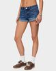 EDIKTED Rylin Low-Rise Denim Shorts image number 2