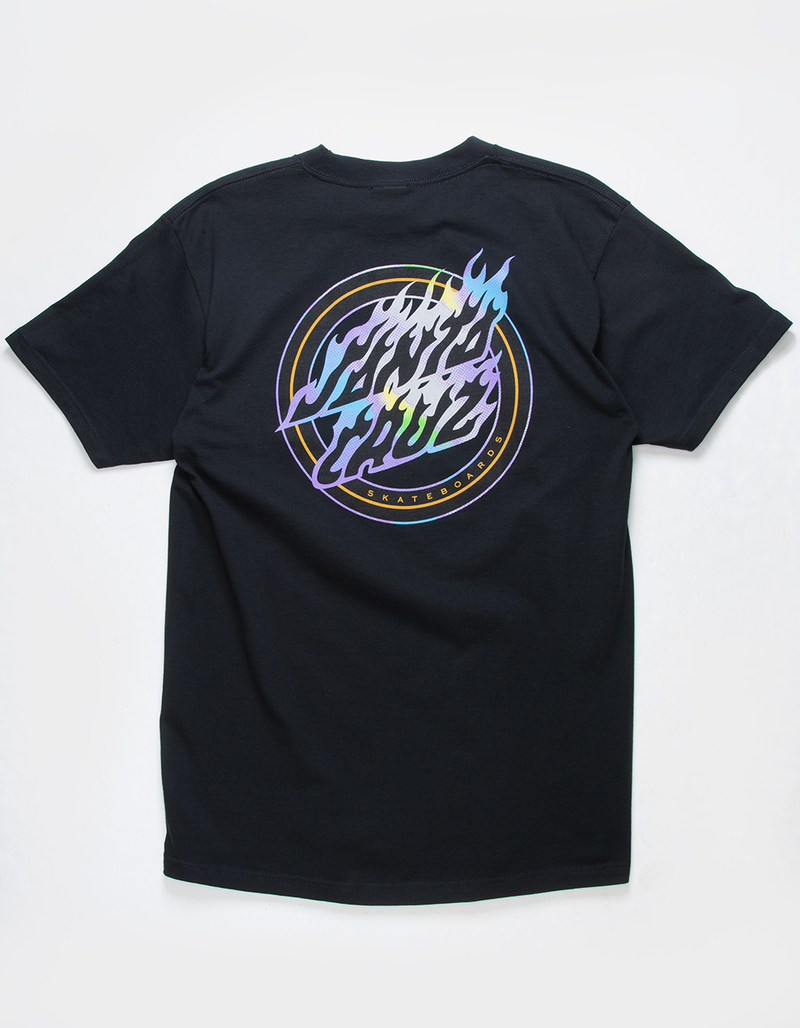 SANTA CRUZ Holo Flame Dot Mens Tee image number 0