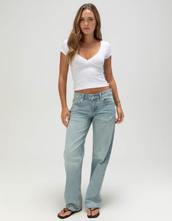 TILLYS Surplice Womens Tee Alternative Image