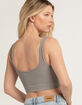 TILLYS Rib Notch Cut Womens Tank Top image number 3