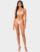 EDIKTED Contrast Polka Dot String Bikini Bottom image number 2